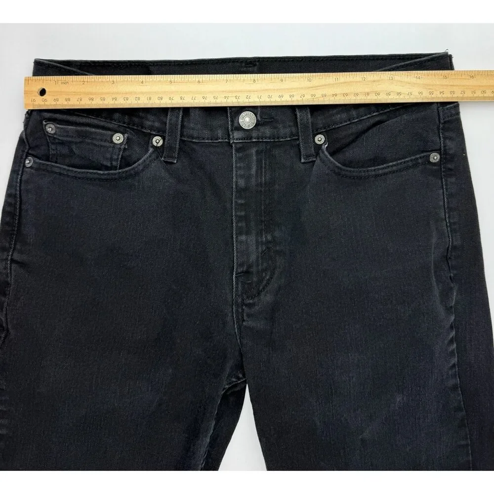 Levi's 514 Straight Fit Jeans Black Wash W30 L32 Waterless Denim